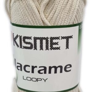 MACRAME LOOPY 200g-COL.702 CREAM