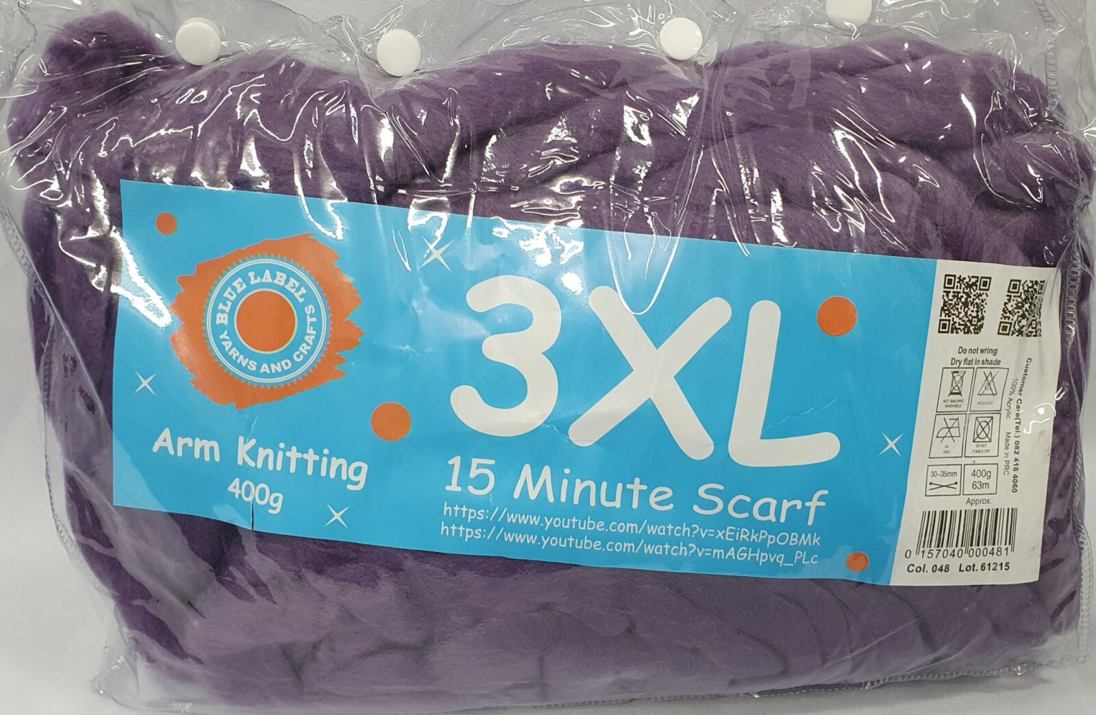 XL ARM KNITTING PURPLE – Vaalcraft Distributors