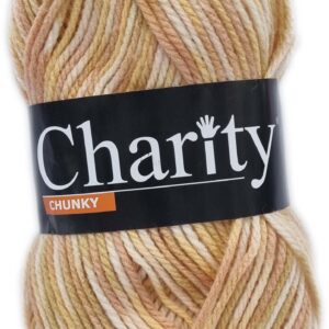 CHARITY CHUNKY PRINT 100g-COL.546 SUNFLOWER POWER