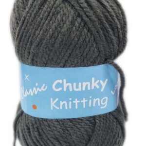 CHUNKY KNITTING 100g-COL.78 SCHOOL GREY