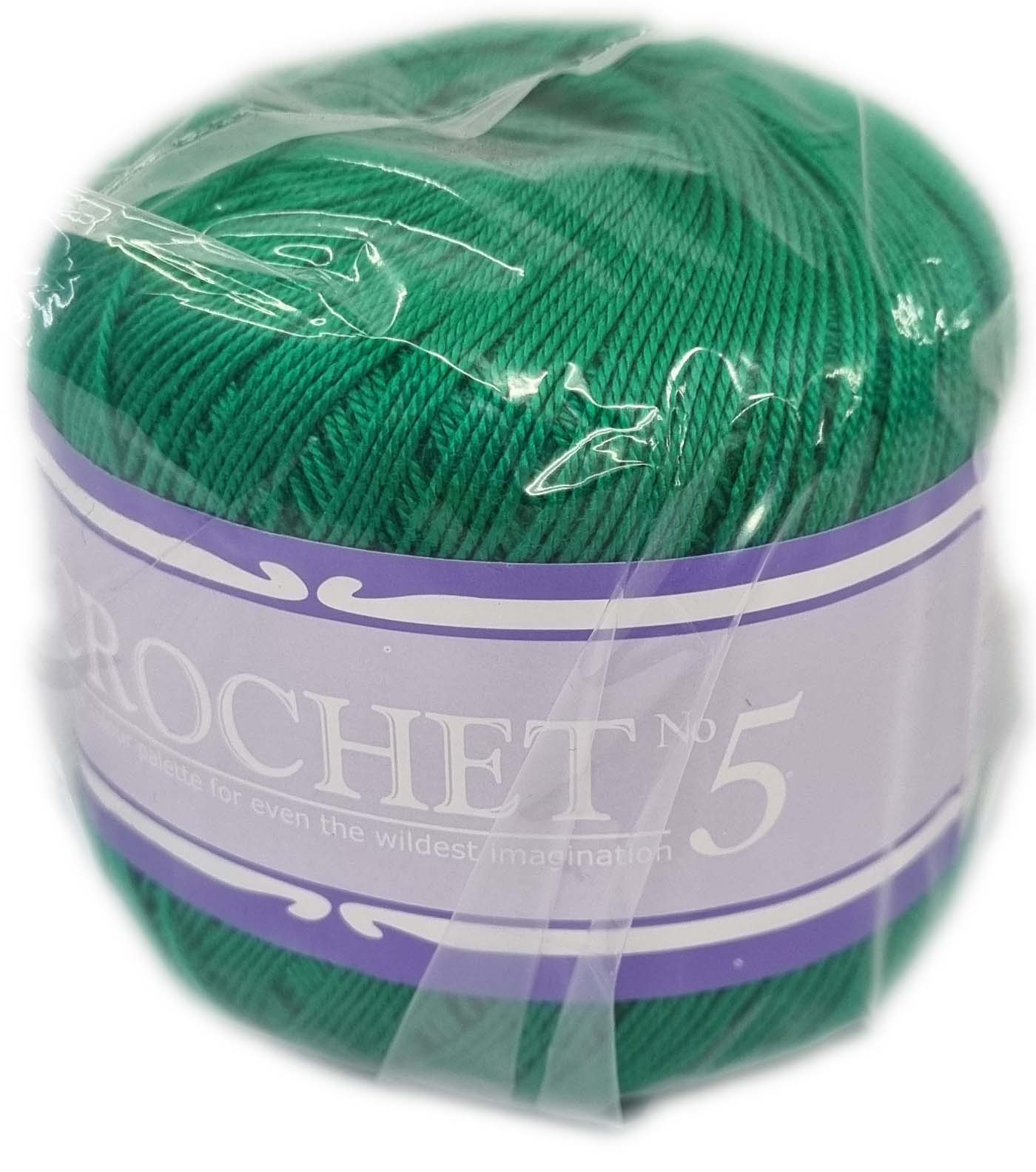 CROCHET No.5 50g-COL.022 EMERALD GREEN – Vaalcraft Distributors