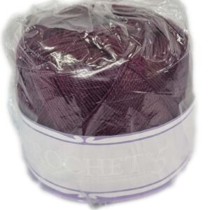 CROCHET No.5 50g-COL.201 BRINJAL