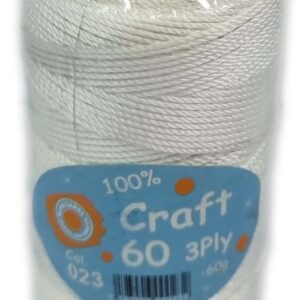 CRAFT 60 3PLY-COL.23 WHITE
