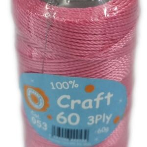 CRAFT 60 3 PLY-COL.53 CERISE PINK