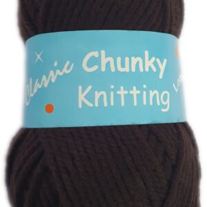 CHUNKY KNITTING 100g-COL.11 CHOCOLATE