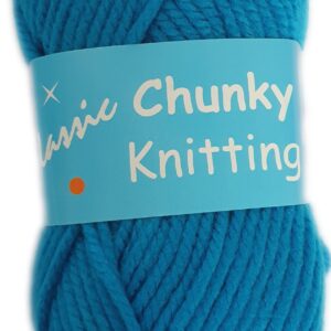 CHUNKY KNITTING 100g-COL.121 TEAL BLUE