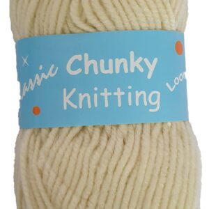 CHUNKY KNITTING 100g-COL.70 CREAM