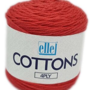 ELLE COTTONS 4 PLY 50g-COL.136 TOMATO