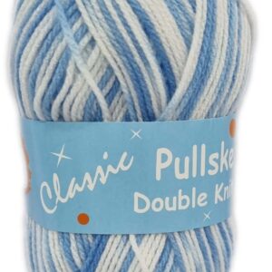 CLASSIC PULLSKEIN D.K PRINT 100g-COL.31 BLUE/WHITE