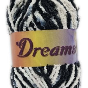 DREAMS 50g-COL.75B BLACK & WHITE