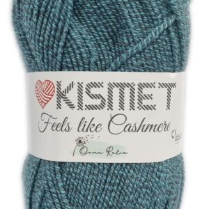 FEELS LIKE CASHMERE-COL.21355 TEAL MELANGE