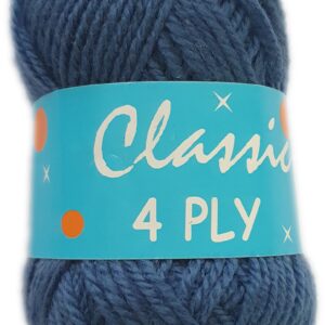 CLASSIC 4 PLY 25g-COL.120 DENIM BLUE