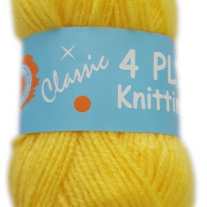 CLASSIC 4 PLY 25g-COL.62 YELLOW