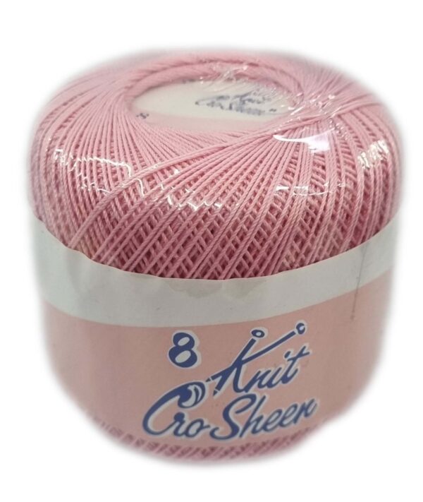 KNIT CRO SHEEN No.8 50g-COL.PINK – Vaalcraft Distributors