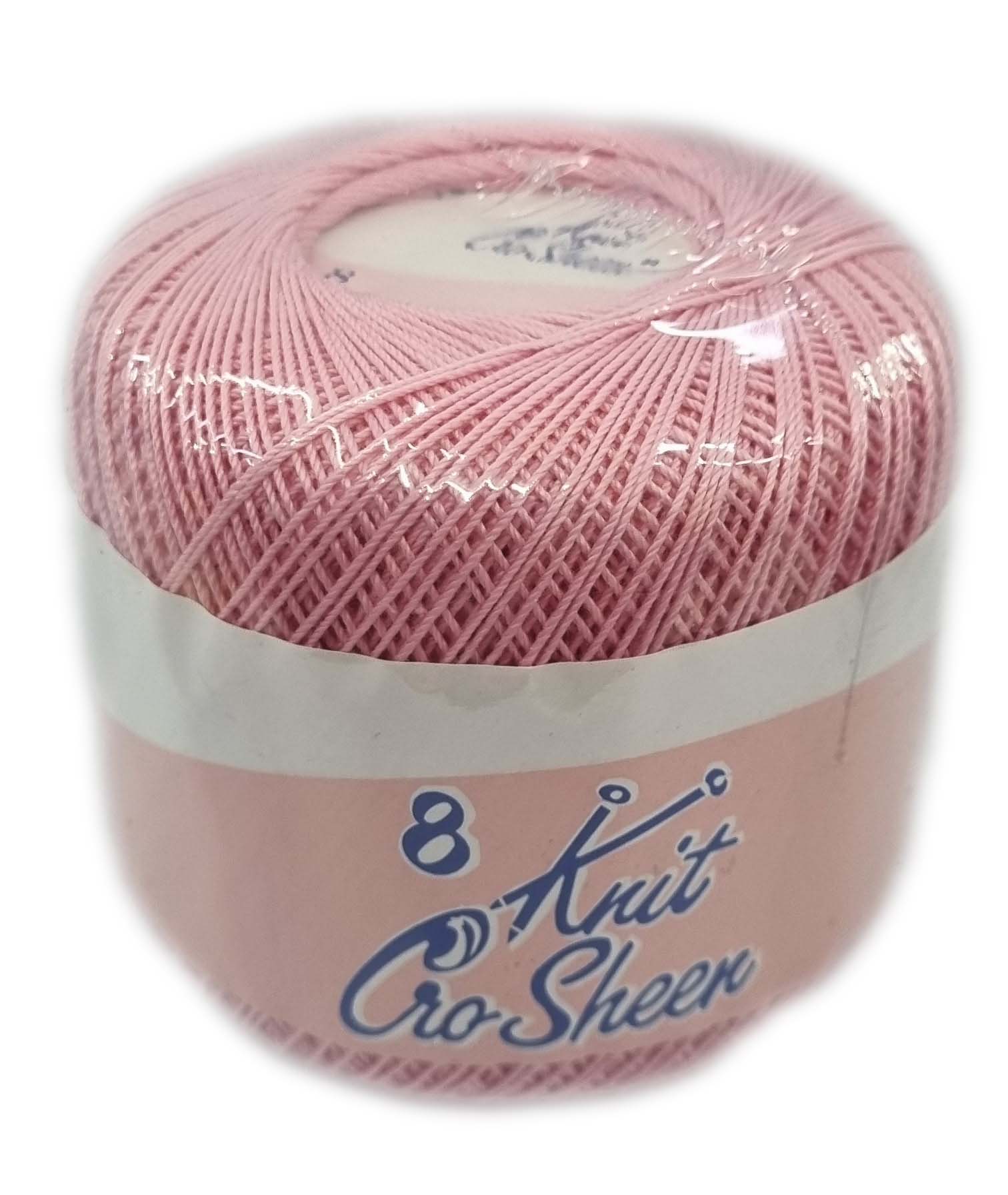 KNIT CRO SHEEN No.8 50g-COL.PINK – Vaalcraft Distributors