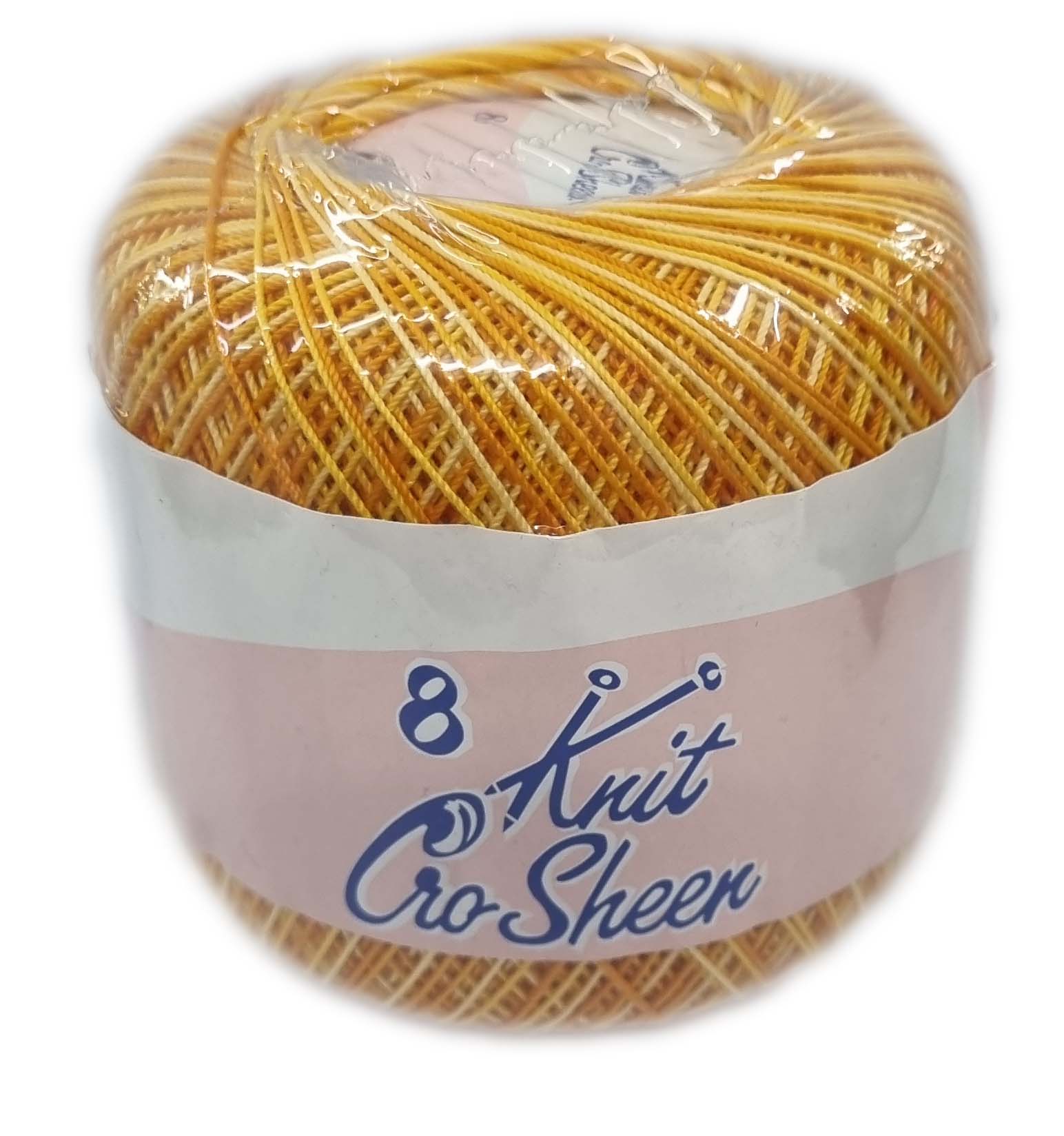 KNIT CRO SHEEN No.8 50g-COL.0897 YELLOW MIX – Vaalcraft Distributors