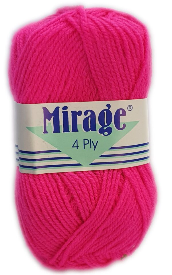 MIRAGE 4 PLY 25g-COL.146 CERISE PINK – Vaalcraft Distributors