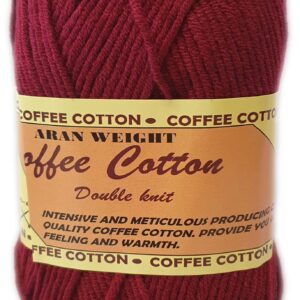 COFFEE COTTON D.K 100g-COL.MAROON