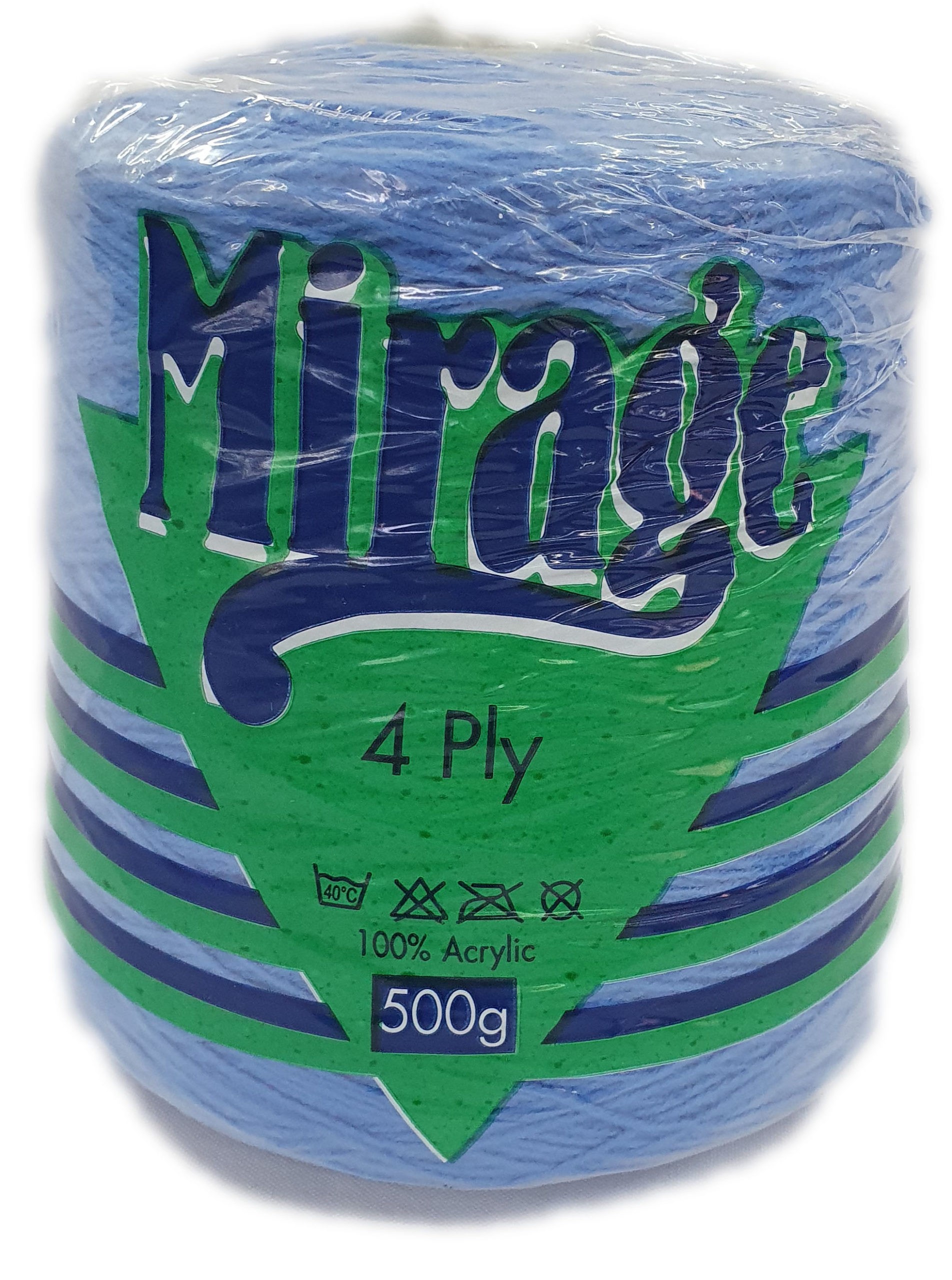 MIRAGE 4 PLY CONE 500g-COL.058 SAXE BLUE – Vaalcraft Distributors