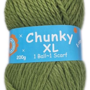 CHUNKY XL 200g-COL.033 DARK OLIVE