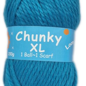 CHUNKY XL 200G-COL.121 TEAL BLUE