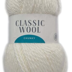 CLASSIC WOOL CHUNKY 100g-COL.001 WHITE
