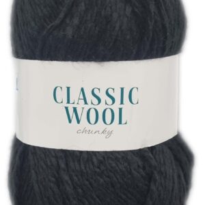 CLASSIC WOOL CHUNKY 100g-COL.017 BLACK