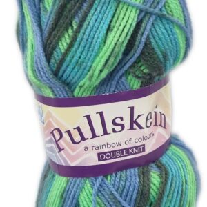 PULLSKEIN D.K PRINT 100g-COL.597 LIME SLIME
