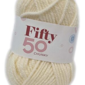 FIFTY 50 CHUNKY 50g-COL.CREAM