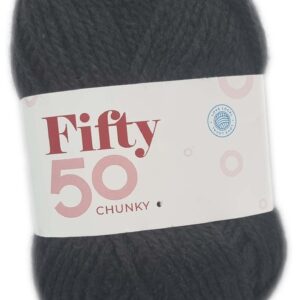 FIFTY 50 CHUNKY 50g-COL.017 BLACK