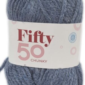 FIFTY 50 CHUNKY 50g-COL.050 DARK JEANS