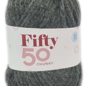 FIFTY 50 CHUNKY 50g-COL.073 CHARCOAL