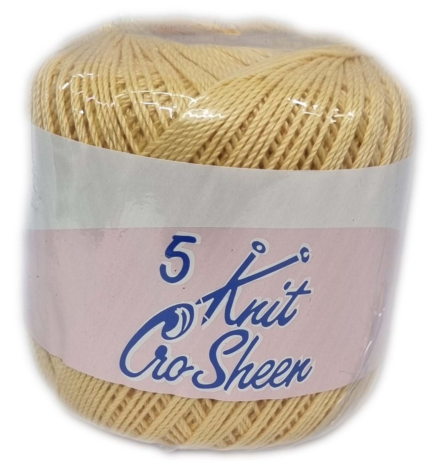 KNIT CRO SHEEN No.5 50g-COL.582 YELLOW – Vaalcraft Distributors