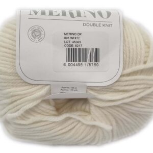 MERINO D.K 50g-COL.001 WHITE