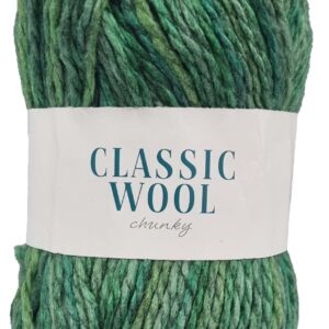 CLASSIC WOOL D.K PRINT 100g-COL.629 GREENWICH