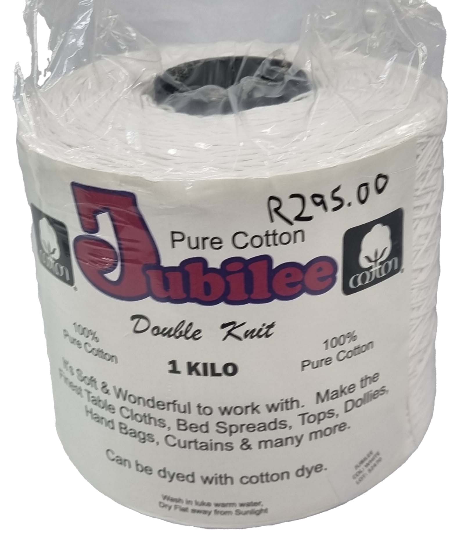 JUBILEE PURE COTTON D.K 1KgCOL.WHITE Vaalcraft Distributors