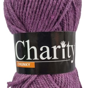 CHARITY CHUNKY 100g-COL.739 PLUM