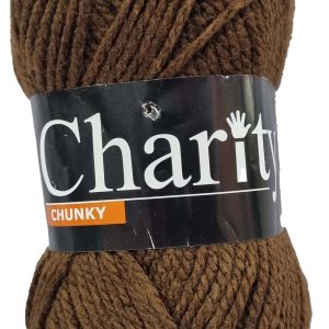 CHARITY CHUNKY 100g-COL.741 BROWN