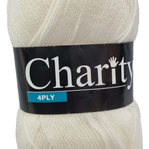 CHARITY 4 PLY 100g-COL.105 PORCELAIN