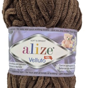ALIZE VELLUTO 100g-COL.493 CHOC BROWN