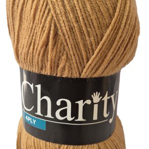 CHARITY 4 PLY 100g-COL.145 CAMEL