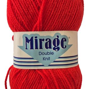 MIRAGE PULLSKEIN D.K 100g-COL.009 BRIGHT RED