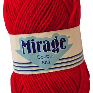 MIRAGE PULLSKEIN D.K 100g-COL.169 CHERRY RED
