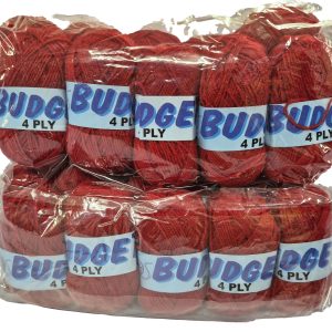 BUDGET 4 PLY 400g-COL.RED