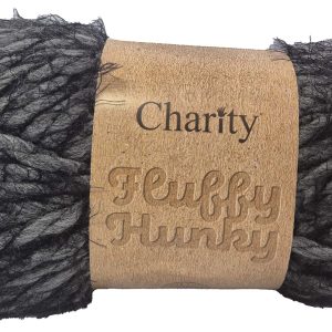 CHARITY FLUFFY HUNKY 150g-COL.051 SCHOOL GREY