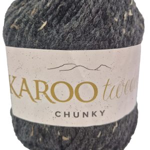 ELLE KAROO TWEED CHUNKY 100g-COL.073 COAL