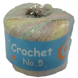CROCHET No.5 50g-COL.022 YELLOW MIX